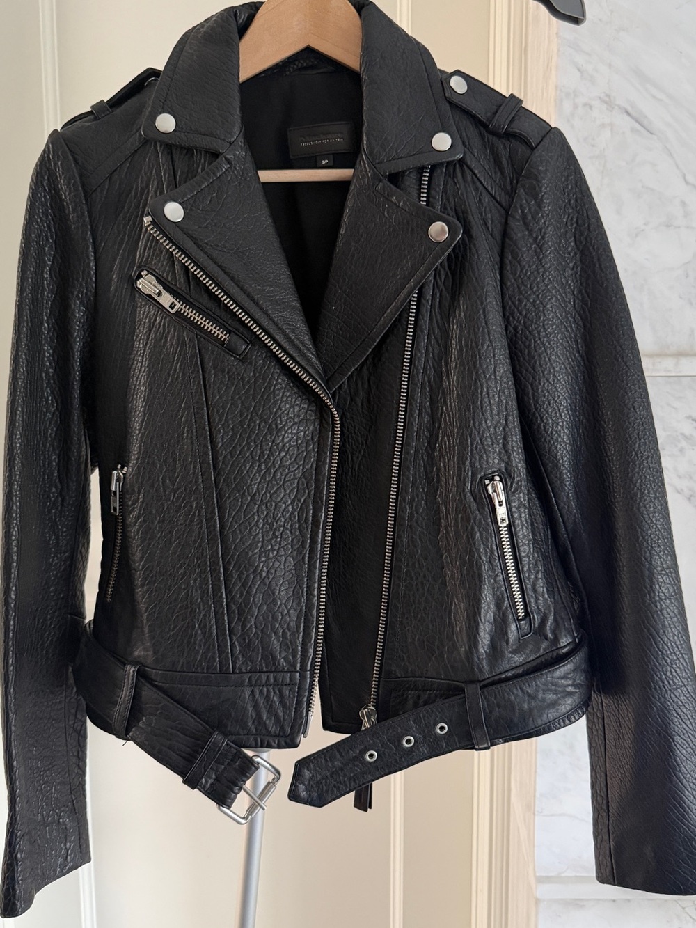NWOT Mackage for Aritzia Classic Black Leather Jacket for Women - Picture 2 of 6